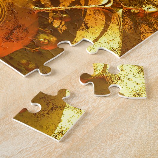 Gouden Abstract Legpuzzel (Zijkant)