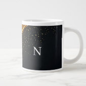 Gouden Abstract Luxe Achtergrond Grote Koffiekop (Rechts)