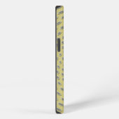 Gouden abstract ontwerp iPhone hoesje (Rechterkant)