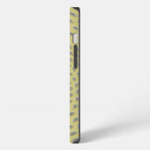 Gouden abstract ontwerp iPhone hoesje (Linkerkant)