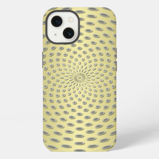 Gouden abstract ontwerp iPhone hoesje (Achterkant)