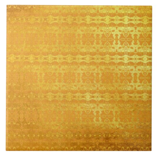 Gouden abstract patroon tegeltje (Voorkant)