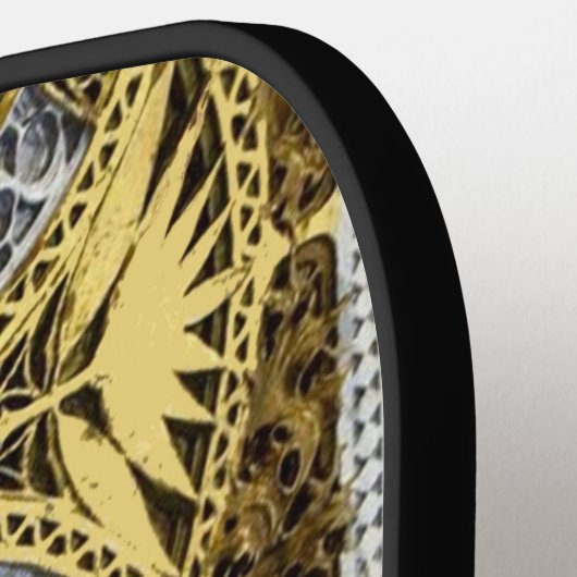 gouden abstract pickleball paddle (Links Detail)