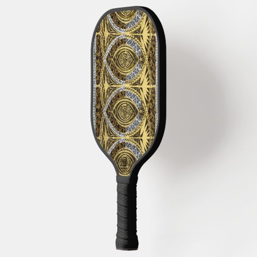 gouden abstract pickleball paddle (Links)