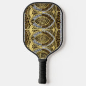 gouden abstract pickleball paddle (Achterkant)