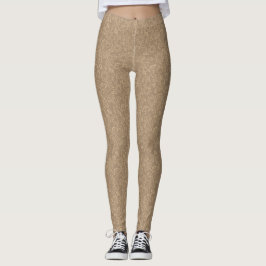 Gouden Abstract Taupe Leggings