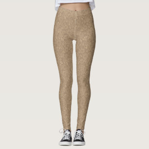 Gouden Abstract Taupe Leggings