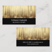 Gouden Abstracte achtergrond | Bokeh Visitekaartje (Voorkant / Achterkant)