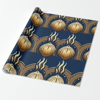 Gouden abstracte artvector cadeaupapier