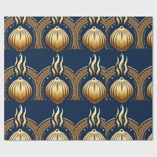 Gouden abstracte artvector cadeaupapier (Vlak)