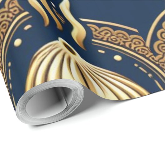 Gouden abstracte artvector cadeaupapier (Rol Hoek)