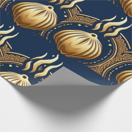 Gouden abstracte artvector cadeaupapier (Hoek)