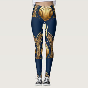 Gouden abstracte artvector leggings