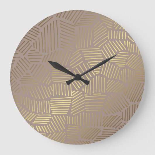 Gouden abstracte, elegante achtergrond. grote klok (Voorkant)