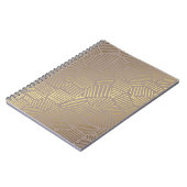 Gouden abstracte, elegante  achtergrond. notitieboek (Linkerzijde)