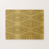 Gouden abstracte geometrische kunst legpuzzel (Horizontaal)