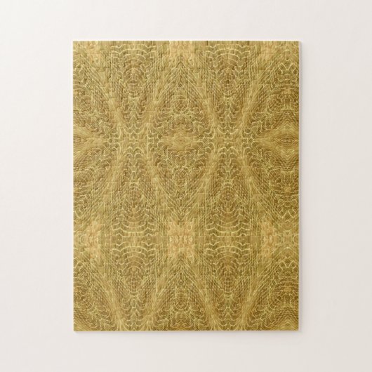 Gouden abstracte geometrische kunst legpuzzel (Verticaal)