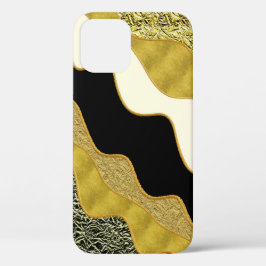 Gouden Abstracte Golf Modern Goud Glam Trend Case-Mate iPhone Case