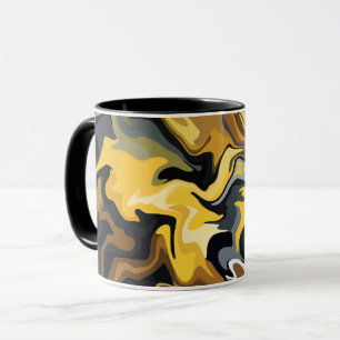 Gouden Abstracte Golven Mok