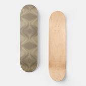 Gouden Abstracte Golvende Goud Skateboard (Voorkant)