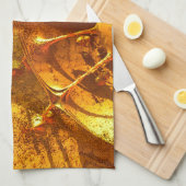 Gouden Abstracte Handdoek (Quarter Fold)