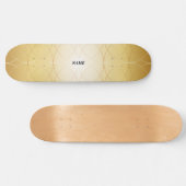 Gouden abstracte lijnen persoonlijk skateboard (Horizontaal)