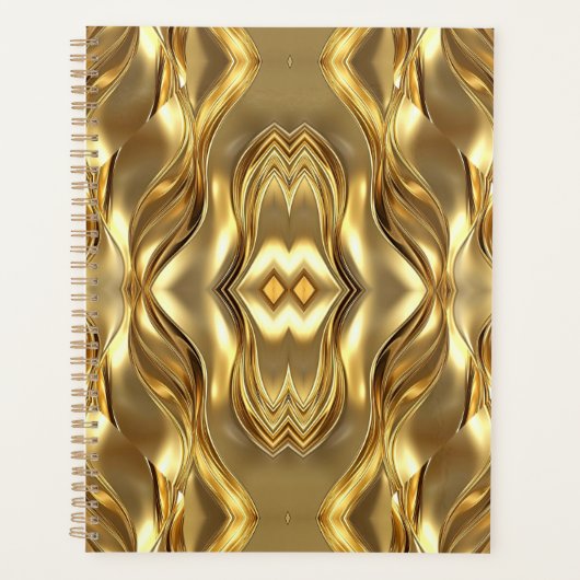 Gouden abstracte mandala-patroon planner (Voorkant)