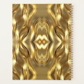 Gouden abstracte mandala-patroon planner (Achterkant)