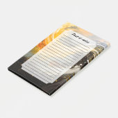 Gouden Abstracte Marmer Moderne Golven Post-it® Notes (Schuin)