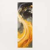 Gouden Abstracte Marmer Moderne Golven Yogamat (Achterkant)