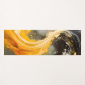 Gouden Abstracte Marmer Moderne Golven Yogamat (Voorkant (horizontaal))