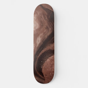 Gouden Abstracte Textuur Met Glitter Details ✨ Persoonlijk Skateboard