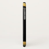 gouden abstracte vormgeving op zwart Case-Mate iPhone case (Achterkant/links)