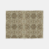 Gouden Abstracte Wervelende Deken (Voorkant (Horizontaal))