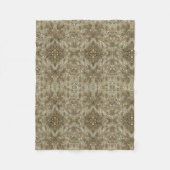 Gouden Abstracte Wervelende Deken (Voorkant)