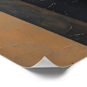 Gouden Abstractie Poster (Hoek)