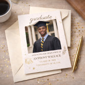 Gouden Academici Portret Uitnodiging