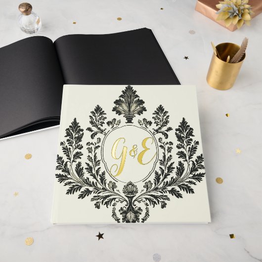 Gouden Acanthus elegantie, Gastenboek (Voorkant open)