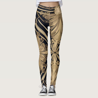 Gouden acanthus leggings