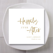 Gouden Accent Happily Ever After Script Trouw Servet