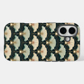 Gouden Accent Japans geïnspireerde Fan Case-Mate iPhone Case (Achterkant (horizontaal))