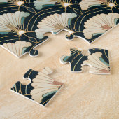 Gouden Accent Patroon Japans-geïnspireerd Legpuzzel (Zijkant)