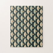 Gouden Accent Patroon Japans-geïnspireerd Legpuzzel (Verticaal)