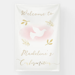 gouden accenten Confirmatie welkom Spandoek