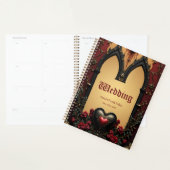 Gouden accenten, rode rozen en een hart: planner (Display)