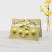 🎾Gouden Ace Verjaardag Bliss Kaart (Gele Bloem)