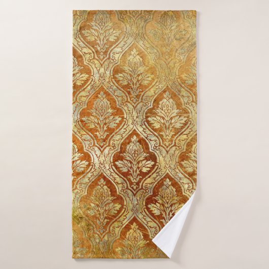 gouden achtergrond badhanddoek (Badhanddoek)