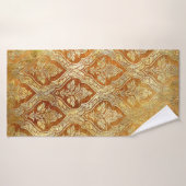 gouden achtergrond badhanddoek (Badhanddoek)
