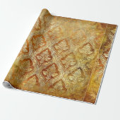  gouden achtergrond cadeaupapier (Uitgerold)