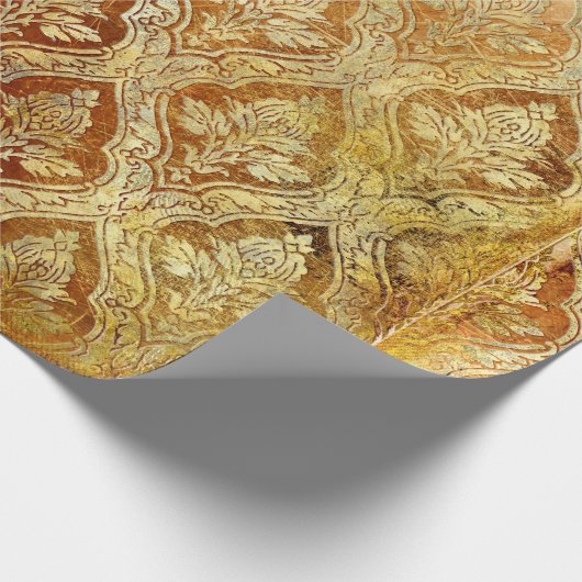  gouden achtergrond cadeaupapier (Hoek)